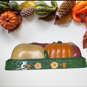 Vintage Avon Harvest Melamine Butter Dish for Fall Autumn Decor